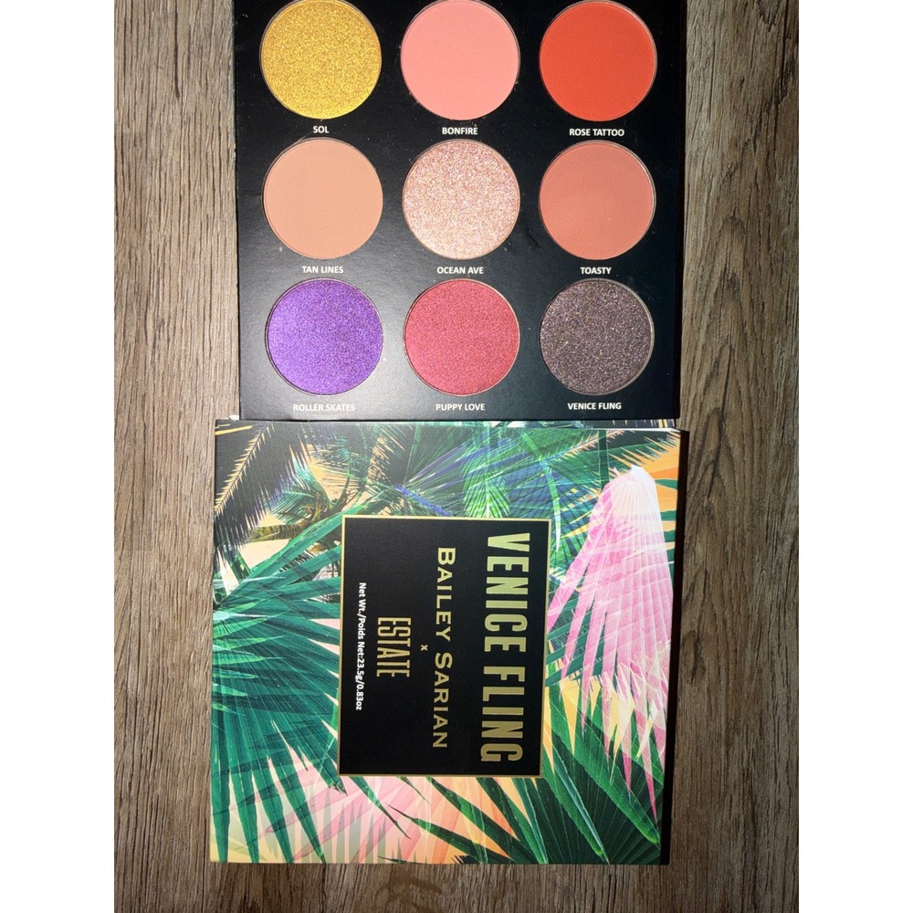 Estate Venice Fling Eyeshadow Palette Bailey Sarian 9 Pan Matte Shimmer Metallic